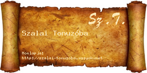 Szalai Tonuzóba névjegykártya