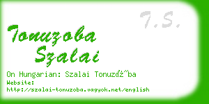 tonuzoba szalai business card
